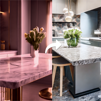 Alternativas al mármol para cocinas