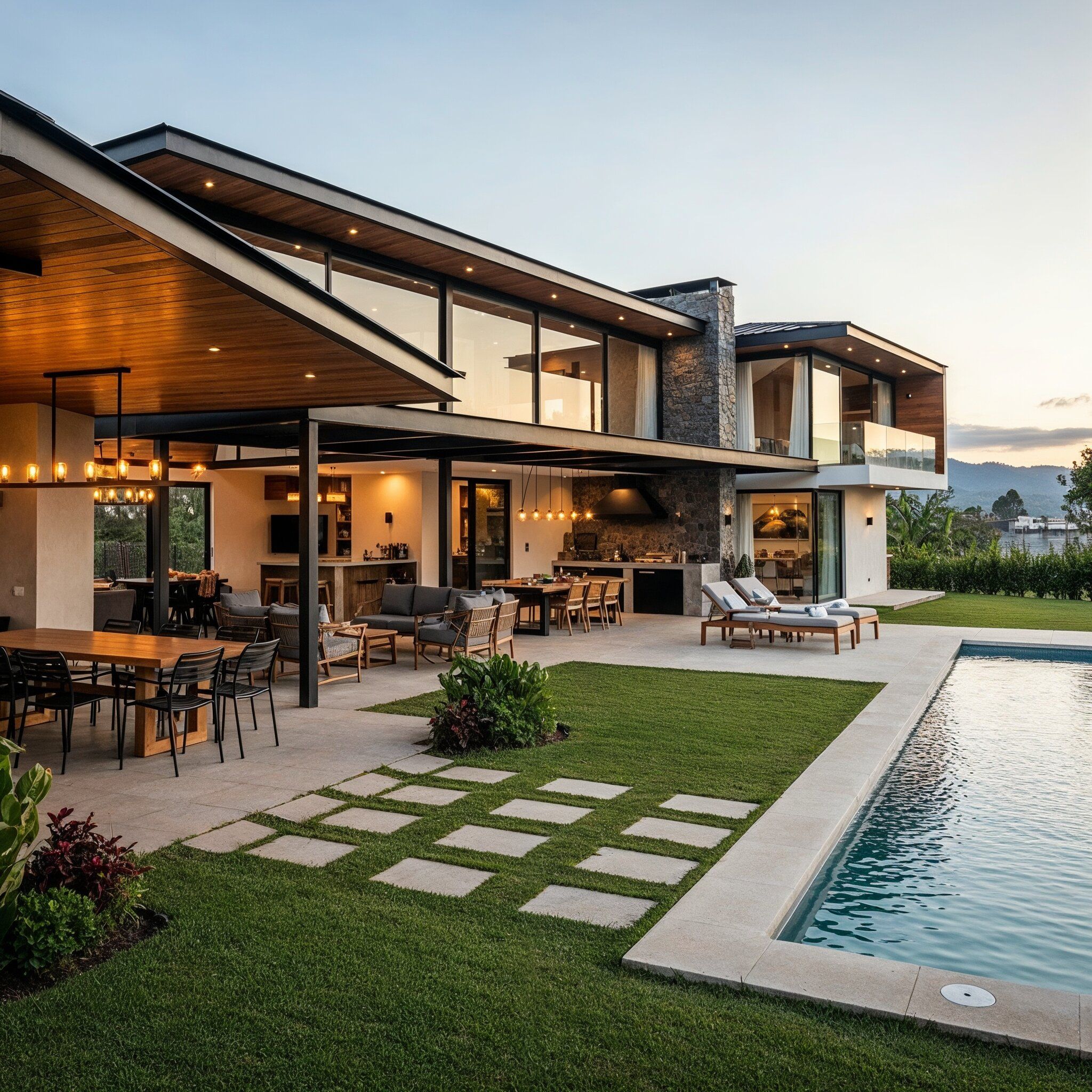 Espacios perfectos para reuniones en casas campestres